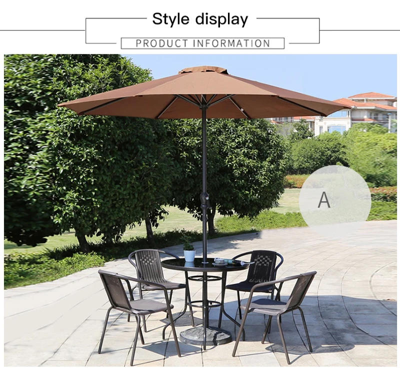 Description Picture 4 of itemLight Modern Glass Tables And Wicker Chairs Wrought Iron Leisure Patio Simple Nordic Minimalist Garden Furniture Set For Terrace