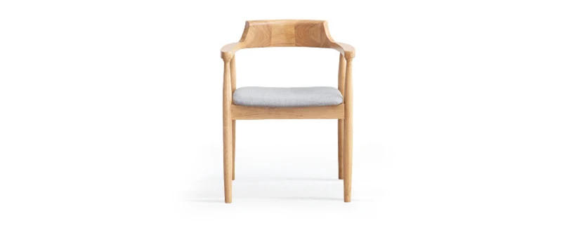 Description Picture 4 of itemNordic Dining Chair Kitchen Furniture Solid Wood Chair Solid Wood Sitting Surface Japanese Modern Ash Wood Solid Wood Armchair