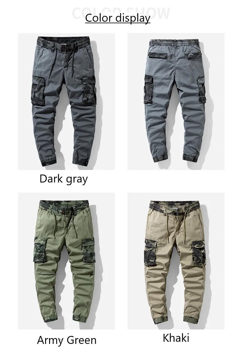 Description Picture 4 of itemSpring and Autumn Overalls Men's Outdoor Sportswear Autumn New Tactical Pants Casual Sports Pants Men's Cotton Trousers