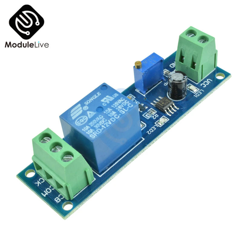 Description Picture 5 of itemDC 12V Delay Relay Shield Timer Switch Adjustable 0 to 10 Second with NE555 Oscillator Control voltage AC 0~250V DC 0~30V 10A