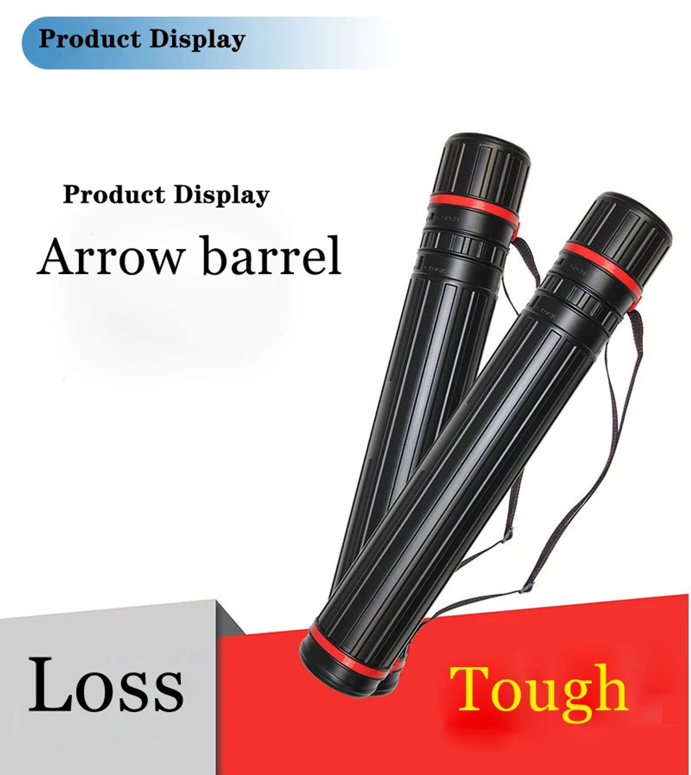 Description Picture 3 of item63-110cm Arrow Case Adjustable Multifunction Archery Tool Bow Arrow Quiver Tube for Recurve bow Hunting