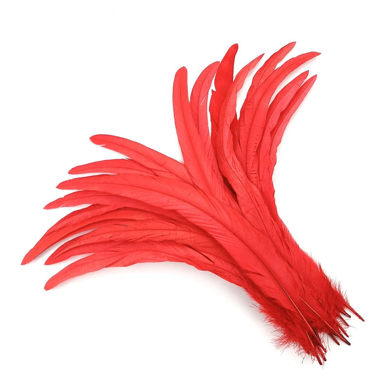 Description Picture 5 of item100Pcs/Lot 40-45cm Rooster Tail Feathers for Crafts Carnival Accessories Wedding Party Decoration Colored Long Feather Headdress