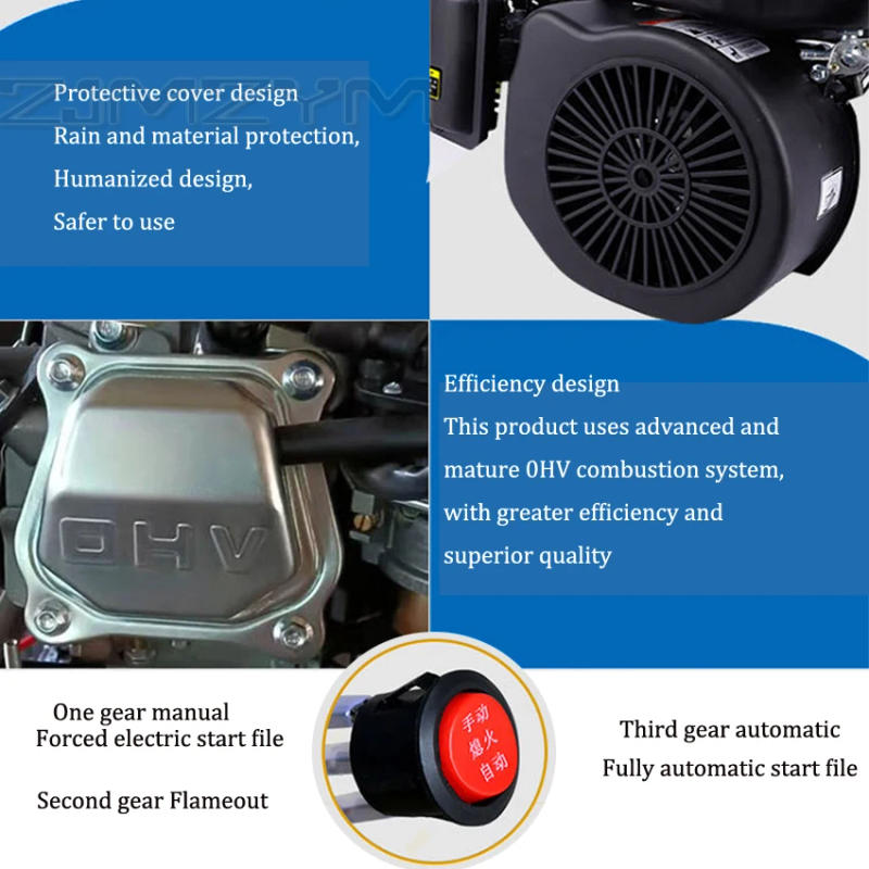 Description Picture 6 of item3KW Silent Automatic Electric Vehicle Range Extender Generator 48V/60V/72V Electric Car Three-wheel/Four-wheeler 3.5L 212CC