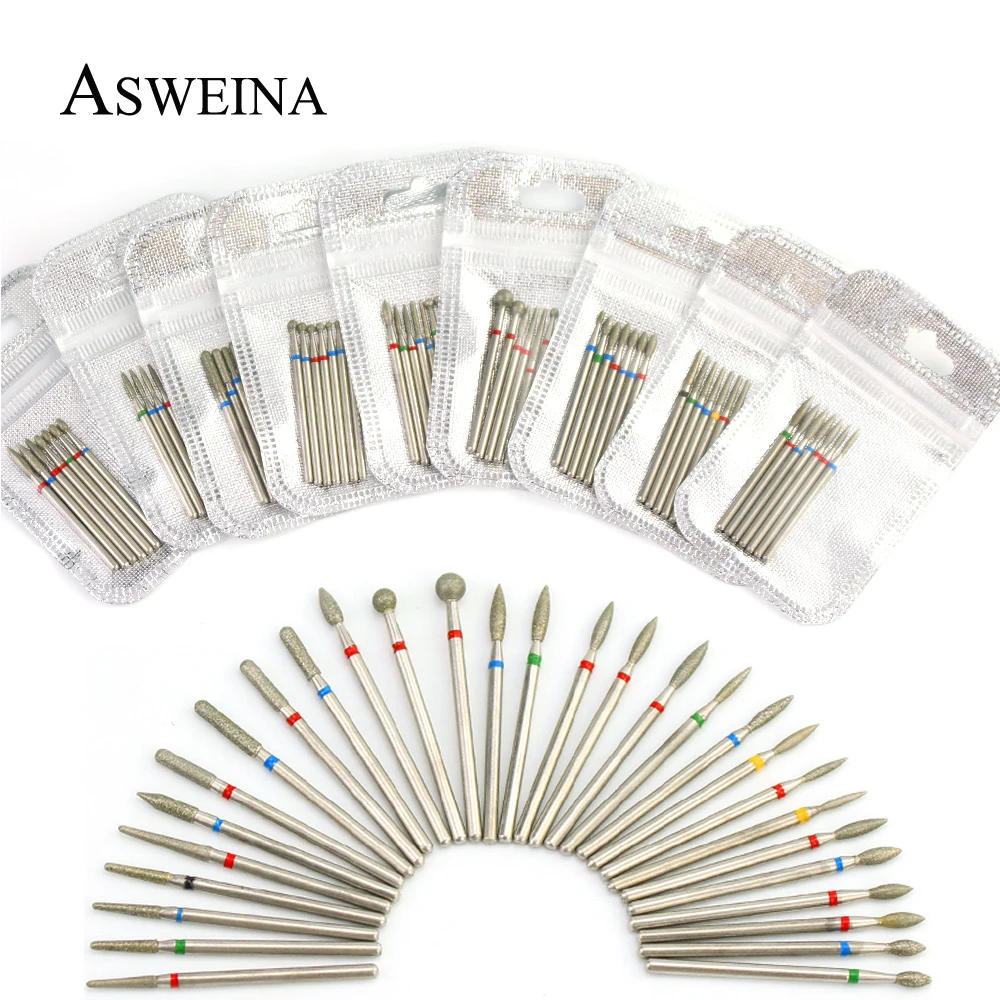 Description Picture 4 of item7pcs/Set Diamond Nail Drill Bit Rotery Electric Milling Cutters For Pedicure Manicure Files Cuticle Burr Nail Tools Accessories