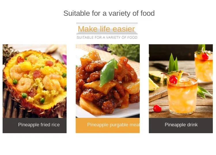 Description Picture 5 of itemHigh Quality Stainless Steel Pineapple Corer Fruit Slicer Parer Cutter Kitchen Gadget Fruit Cutting Tool