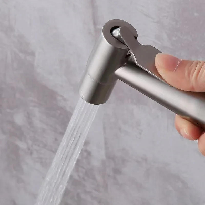 Description Picture 2 of itemSUS304 Stainless Steel Toilet Companion Small Shower Head Pressurized Bidet Toilet Spray Gun Faucet Shower Head