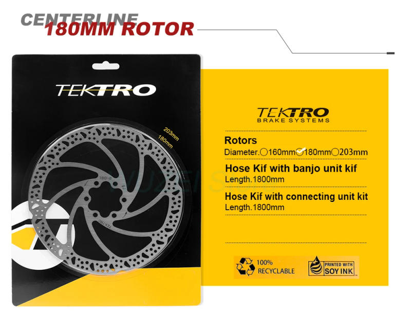 Description Picture 4 of itemTEKTRO Bicycle Rotor 160/180 / 203mm Mountain Bicycle Hydraulic Disc Brake Discs For MTB Road Foldable Cycling brake pads
