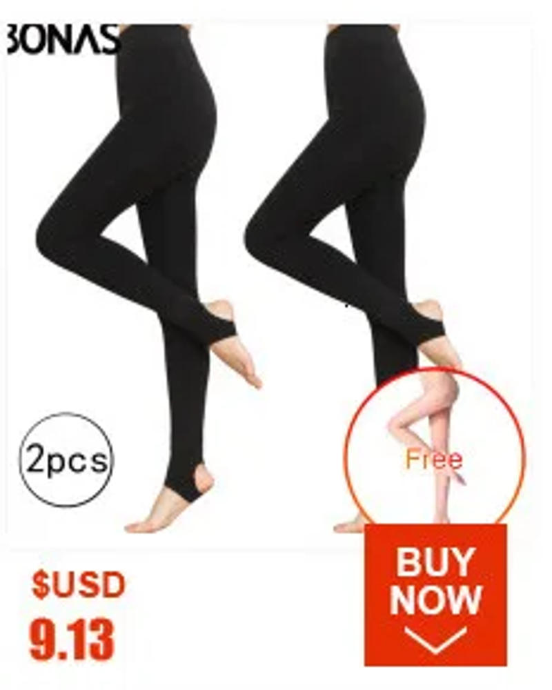 Description Picture 5 of itemBONAS Fashion Woman Tights Sexy Pantyhose Translucent Slim Tights Elastic Velvet Pantyhose Female High Waist Stockings