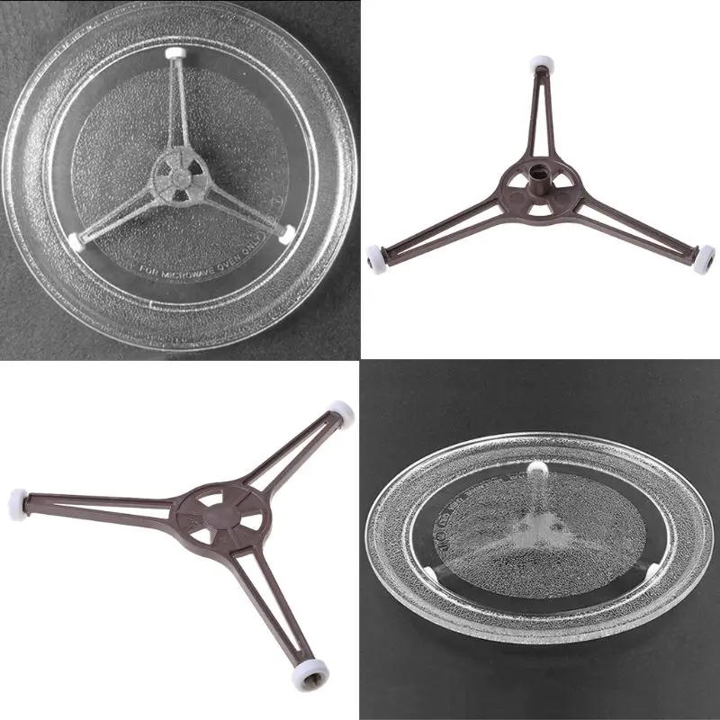 Description Picture 4 of item1PC Replacements Microwave Oven Triangle Shaped Tray For Microwave Parts 24.5cm Flat Glass Plate