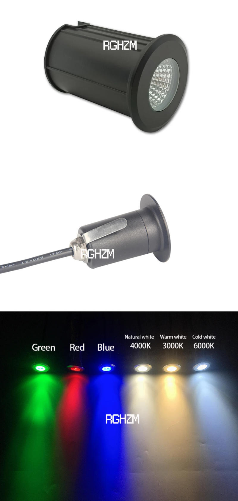 Description Picture 6 of itemLED Underground Light Waterproof IP67 COB Floor Lamp Outdoor Ground Spot Landscape Garden Path Buried Yard 85-265V DC12V 24V