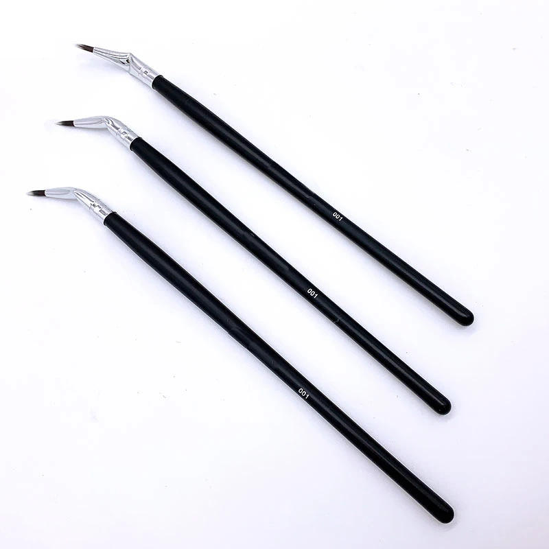 Description Picture 2 of item1Pc Bent Liner Makeup Brushes Precision Angled Eyeliner Brush Eyeshadow Eye Brow Tool Detail Eye Liner Precision Cosmetic Tools