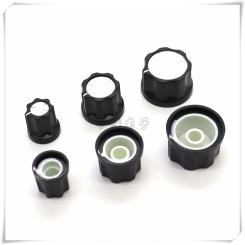 5 Piece plastic knob cap potentiometer volume adjustment switch knob is suitable for flower shaft 6MM