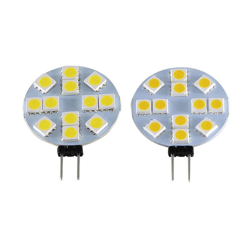 Description Picture 6 of itemG4 Led Round Bulb 12V 24V Spotlight Cabinet Marine Camper Range Hood Light 12 24 Volt Super Flat Lamp Reading Lights On Car