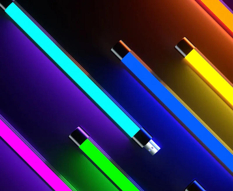 Description Picture 4 of itemPortable Led Stick Light RGB Stick Light Colorful Atmosphere Night Lights Stick USB Selfie Lamp Live Beauty Photography Lighting