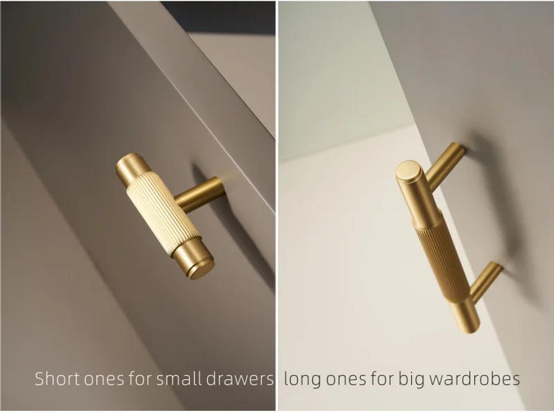 Description Picture 6 of itemDooroom Brass Stripe Furniture Handles Modern Brass Grey Wardrobe Dresser Cupboard Cabinet Drawer Shoe Box Wine Bar Pulls Knobs