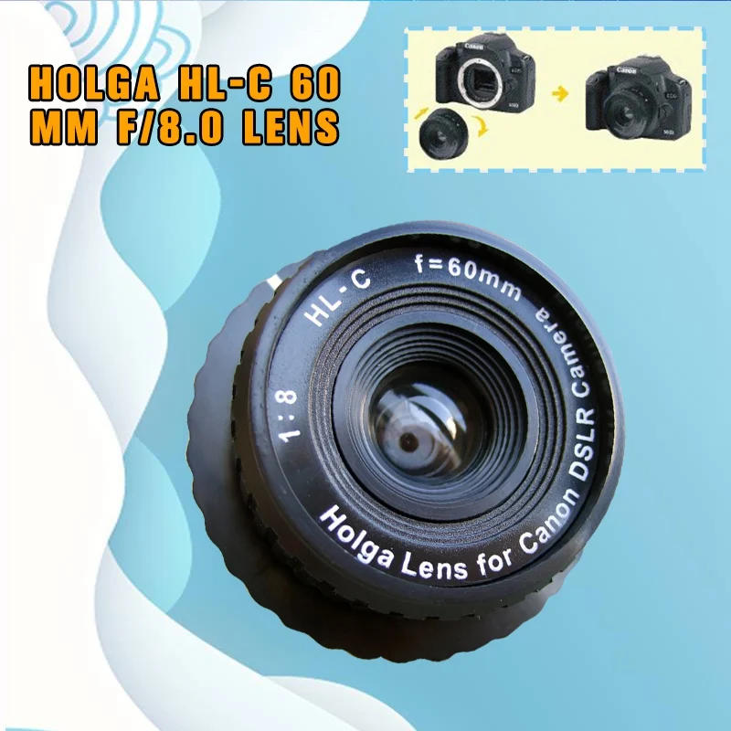 Description Picture 6 of item2024 NEW Holga HL-C 60 mm f/8.0 Lens For Iconic Brand DSLR SLR Camera Black Parts Cameras Accessory Photography accessories