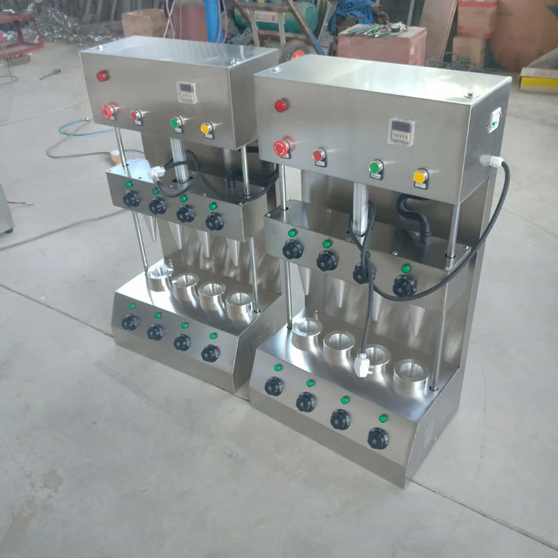 Description Picture 4 of item110V 220V Popular Pizza Cone Machine Has Two Cones And One Umbrella Stainless Steel Commercial Pizza Cone Forming Machine