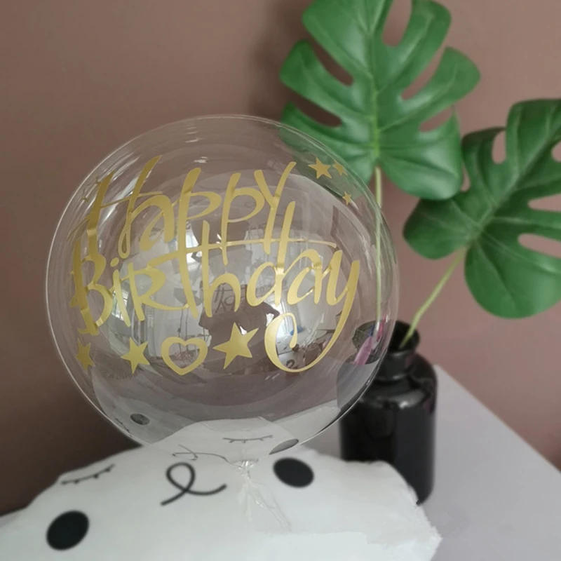 Description Picture 6 of itemDIY Balloon Sticker for Transparent Balloons Happy Birthday Wedding Party Decoration Baby Shower Favors Letter Balloon Sticker