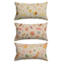 Falling autumn leaves Rectangular Cushion Cover Decor Pillowcase Home Chair Outdoor Seat Furnishings Linen Pillow Cover 30x50cm