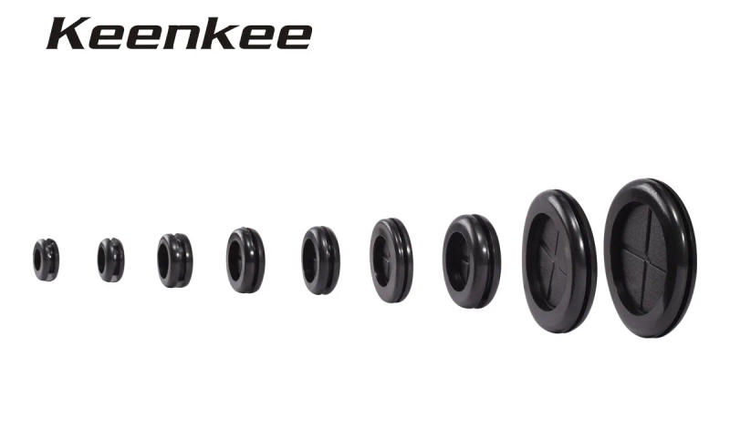 Description Picture 2 of itemFlexible Rubber Grommet for Cable Hole Cover, Wire Organizer, Cable Pass Through, Round Gasket Black