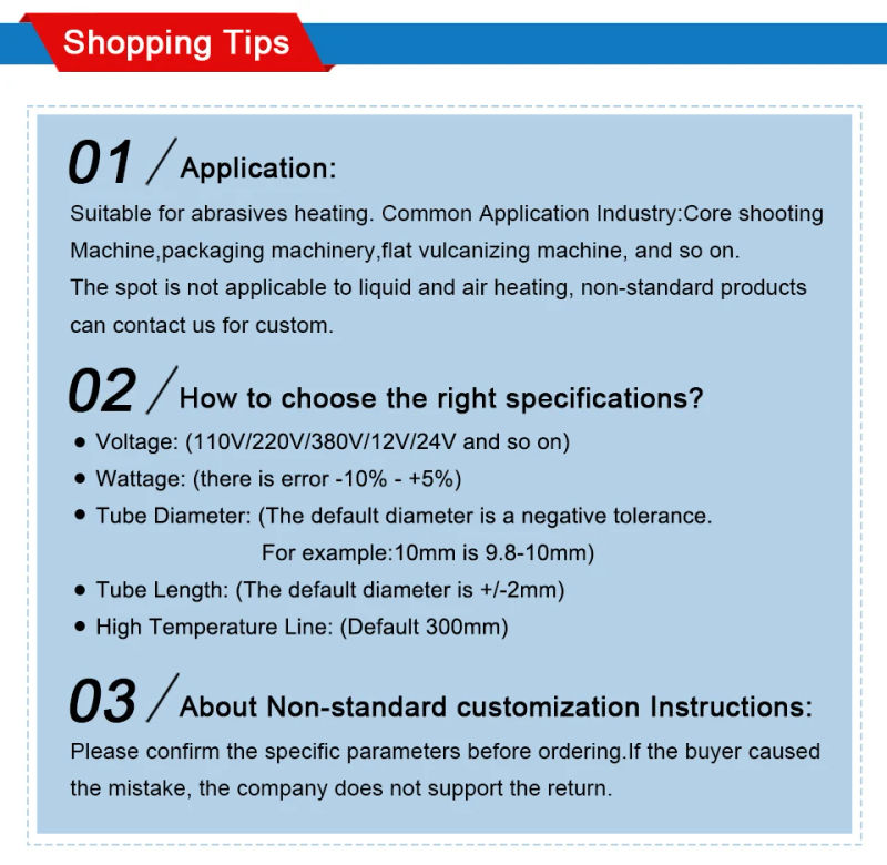 Description Picture 2 of itemLJXH Electric Heating Elements Cartridge Heater 8x80/85/90/95/100mm 160W/170W/180W/190W/200W
