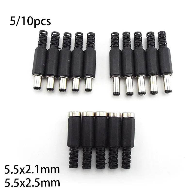 Description Picture 2 of itemDC female male Power supply Plug Connectors 5.5mm x 2.1mm 5.5x2.5mm Female male Jack Socket Adapter Wire 5525 5521