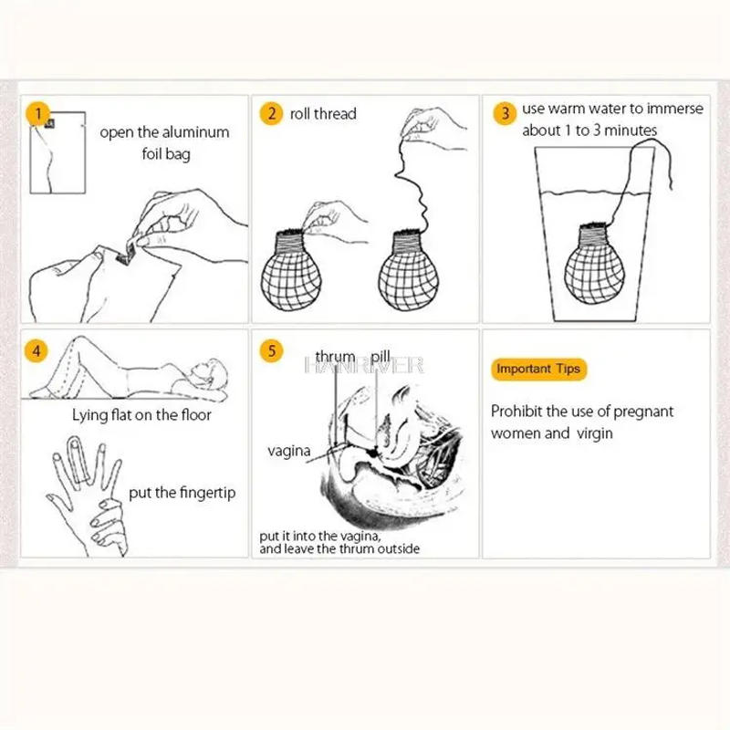 Description Picture 5 of item10/20 pieces of cotton detoxification tampon medicinal cleaning pearl Chinese medicine female vagina treatment