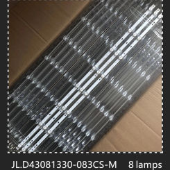 3PCS LED Backlight Strip 8Lamps JL.D43081330-083CS-M For F43D8000 F43D7000K T43D16SF-01B SAMPO EM-43AT17D 43L1600 LC430DUY-SHA1