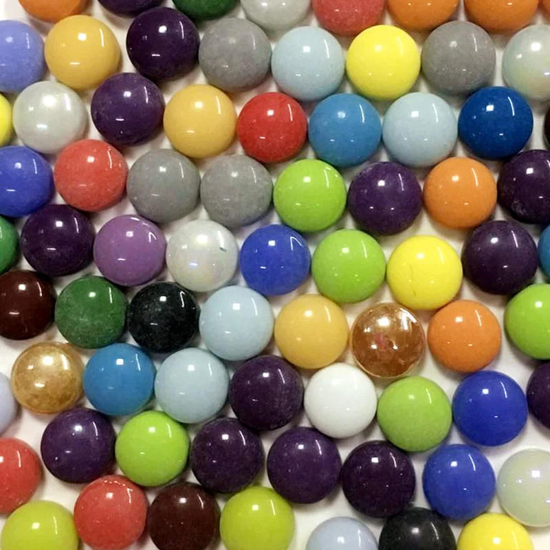 Description Picture 3 of item85pcs(120g/4.23oz) Glaze Round Jade Mosaic Tiles 12*5mm/0.47*0.2in DIY Craft Materials Mosaic Making Tile Multi Colors Optional