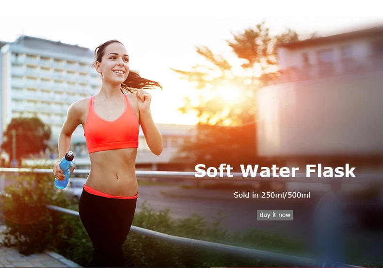 Description Picture 2 of itemAONIJIE 2020 New Foldable Silicone Water Bottle Outdoors Traveling Sport Running Cycling Kettle Healthy Soft Material 250- 600ML