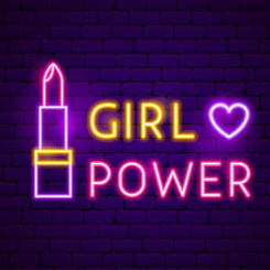 Neon Sign For Girl power heart Lipstick Tube Commercial club Lamp resterant light advertise custom DESIGN Impact Attract light
