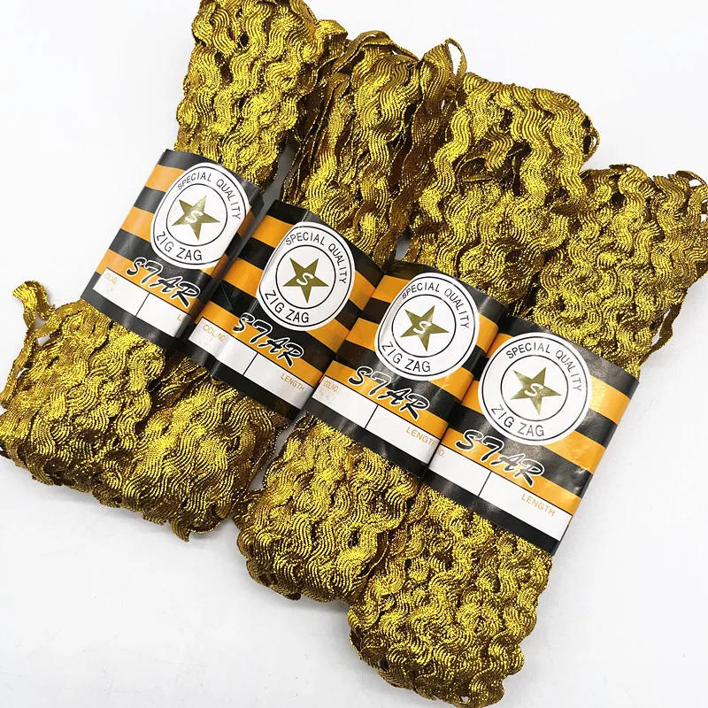 Description Picture 6 of item15yard 5mm Multi Colors Terylene Ribbon Lace Trimming Ribbon Wave Cords Threads for Patchwork Party Decor DIY Craft Supplies