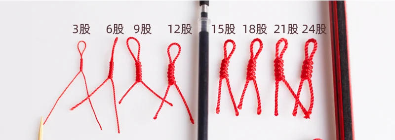 Description Picture 2 of item3/6/9/18 Strands Hand Woven Threads String Beaded Ropes Tassel Cords For Exquisite Bracelet Necklace Jade Pendant Lanyards