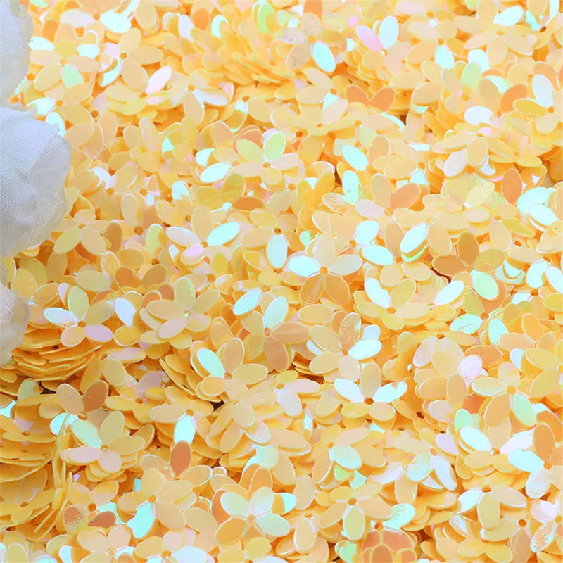 Description Picture 6 of itemPaillettes Mix White Pink Flower Cup Sequin for Crafts Bags Sewing Scrapbooking Lentejuelas Home Decoration Accessories 10mm 10g