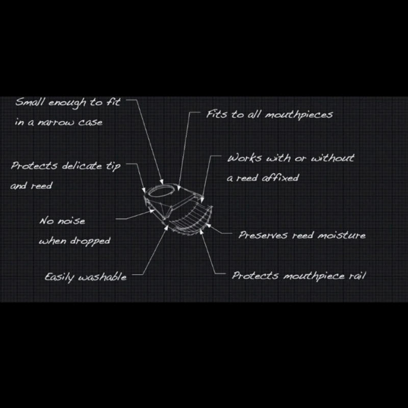 Description Picture 4 of itemSaxophone Clarinet Flute Mouthpiece Protective Cap Head For Alto Tenor Soprano Sax Mouth Piece