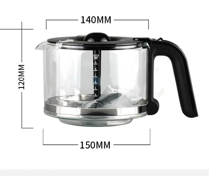 Description Picture 2 of itemCoffee Maker Glass Jug /Filter /Funnel for Philips HD7761 HD7762 HD7765 HD7766 HD7767 HD7768 HD7769 Coffee Maker Glass Pot Parts