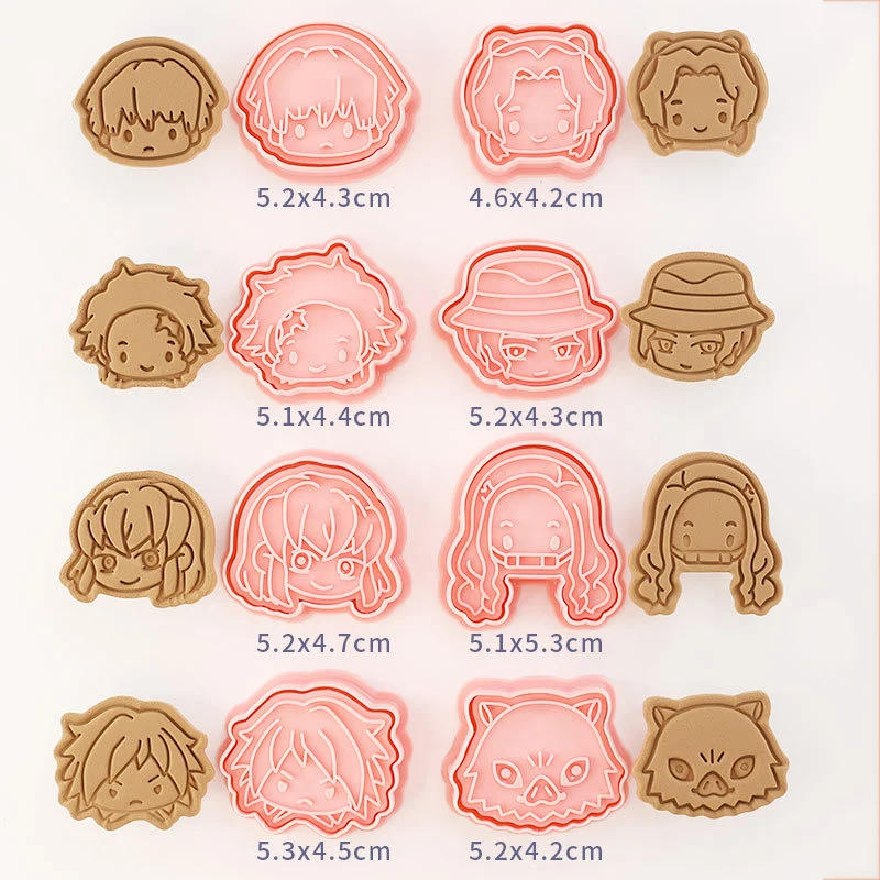 Description Picture 3 of itemAnime Demon Slayer Cookie Cutters Molds Set DIY Cartoon Cookie Stamp Pastry Tools Biscuit Mold for Baking Fondant Cutter