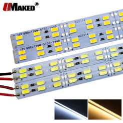 20pc DC12V 50cm LED Bar Lights Supper Brightness Hard Rigid Strip 72LEDs 10W SMD5730 Fluorescent Energy Saving For Counter Lamps