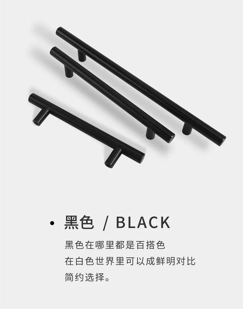 Description Picture 4 of itemMatt Black square Handle  Stainless Steel Cabinet handle Kitchen Door Knob Furniture Drawer Pull 2"~24"