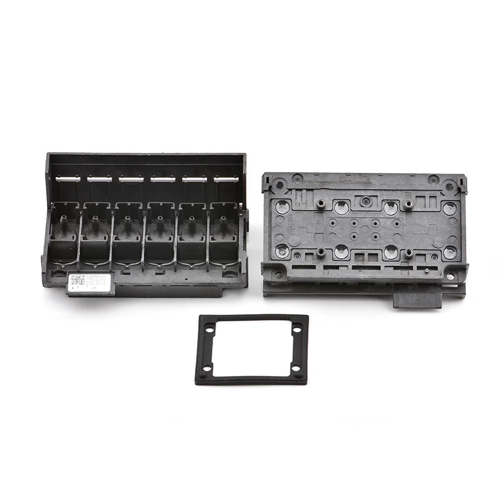 Description Picture 2 of itemprinter spare parts XP600 head cover adapter plastic for Epson XP600 XP601 XP610 XP700 XP701 XP800 XP801 XP82 printhead manifold