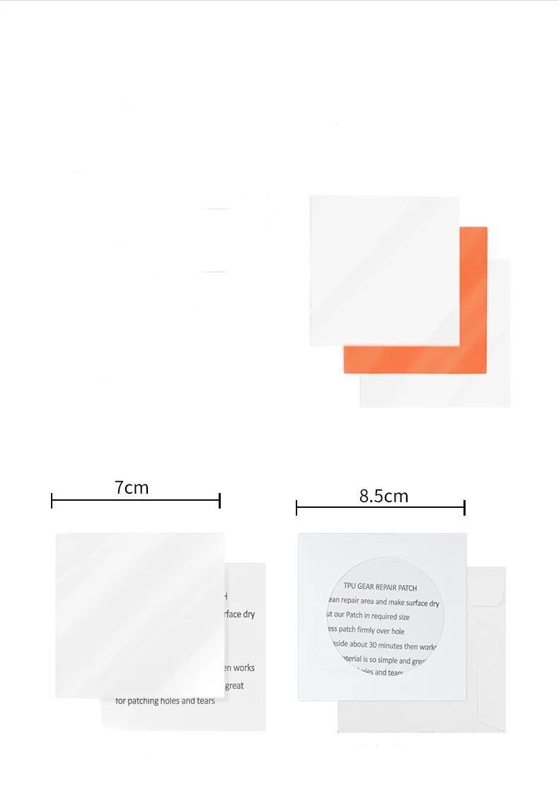 Description Picture 6 of itemNaturehike 3PCS TPU Gear Repair Patch Waterproof Patch Sleeping bag tent inflatable cushion pillow waterproof trap stickers