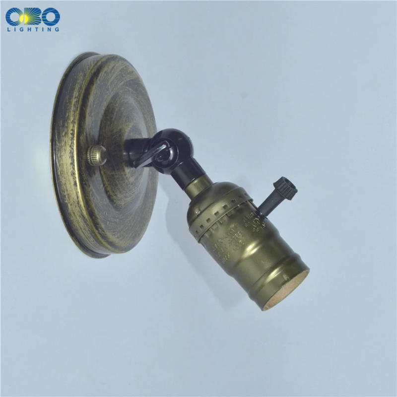 Description Picture 5 of itemVintage Lamp Base Edison E27 With Switch Bronze Wall Lamp Ceilling Lightlight DIY 110mm With The Switch