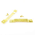 25pcs Golden Black 10x67mm With Screws Sawtooth Oil Painting Mirror Picture Photo Frame Hanging Saw Tooth Hooks Hanger