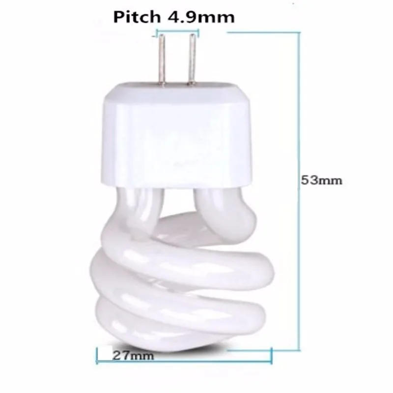 Description Picture 3 of itemTwo Pins Small Spiral Tube Bulbs Mirror light Aisle Lamp Lens Headlight Energy-Saving Light Bulbs G4 AC 220V 3W 5W