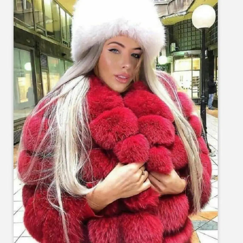Description Picture 3 of itemReal Fox Fur Coat for Women, Detachable Transform Jacket, Removable Vest, Thick Warm Jacket, Solid Fur, Luxury Fashion