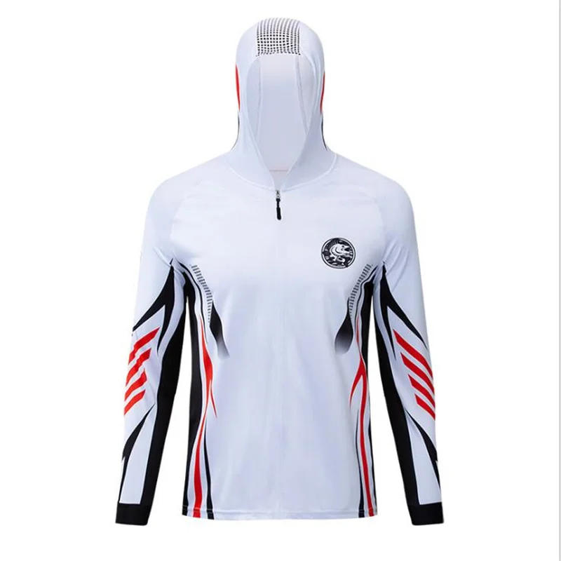 Description Picture 6 of item2021 Hot Selling Hooded Fishing Jerseys Quick Drying Sun Protection Fishing Shirts  Breathable Men Long Sleeve Fishing Clothing