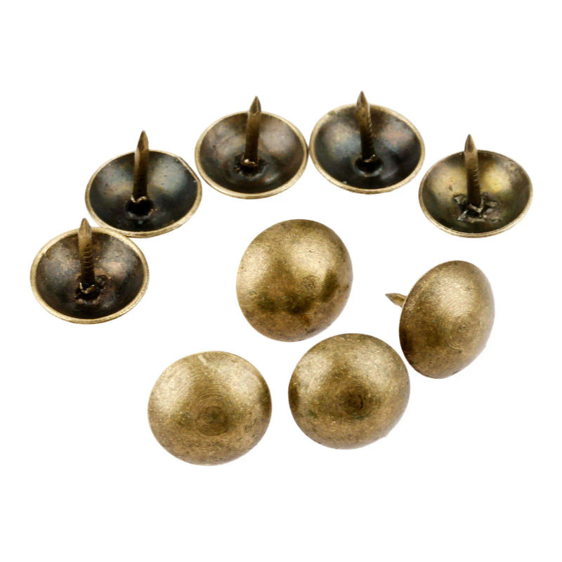 Description Picture 5 of item100Pcs Antique Bronze Upholstery 9x9mm Nail Jewelry Gift Wine Case Box Sofa Decorative Tack Stud Pushpin Doornail Hardware