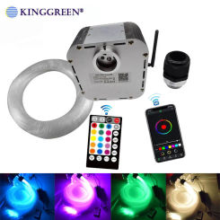 32W Twinkle LED Fiber Optic Light APP Bluetooth Control Remote Fiber Optic Engine With PMMA Fiber Cable Kit For Sky Ceiling