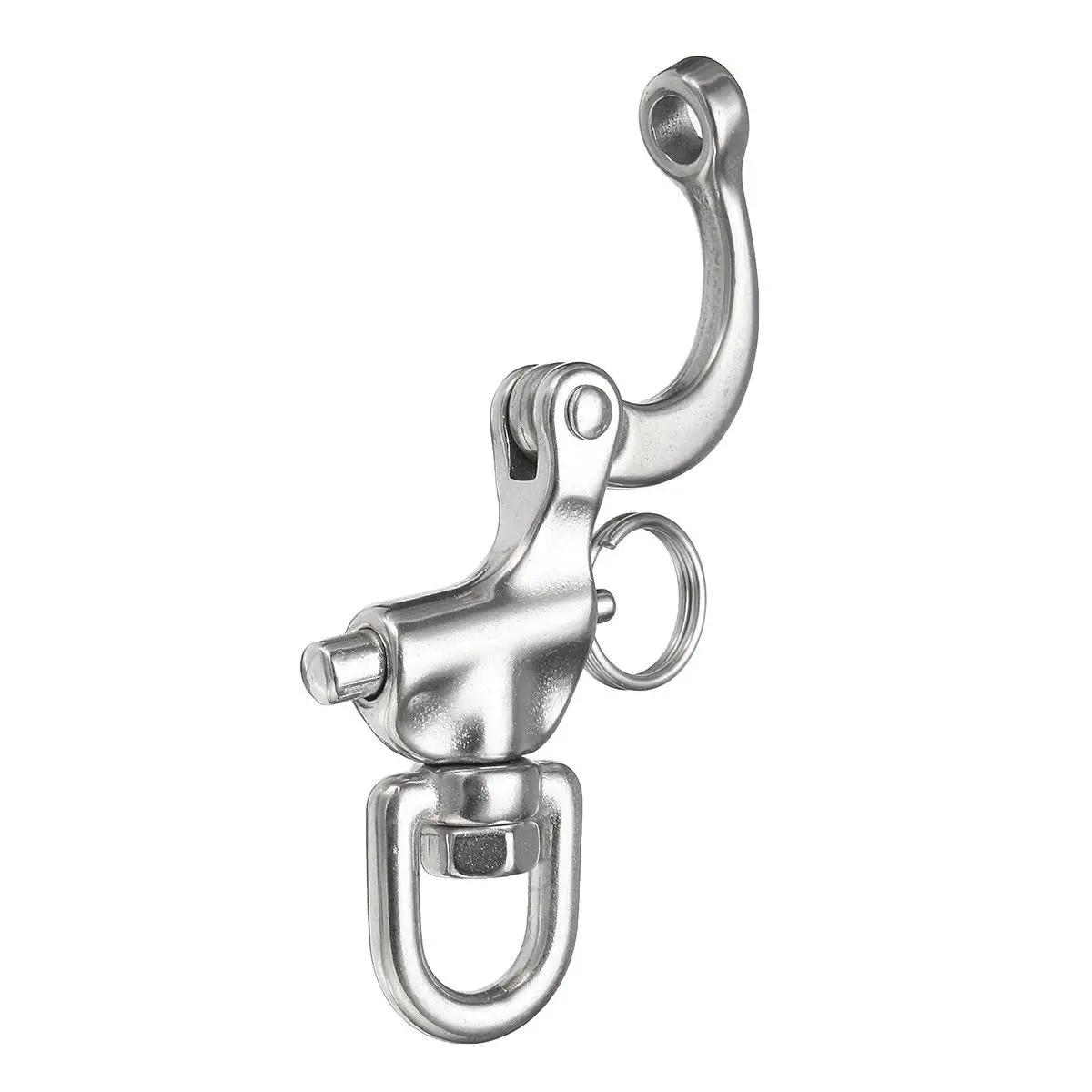 Description Picture 6 of itemMayitr 316 Stainless Steel Swivel Shackle Quick Release Boat Anchor Chain Eye Shackle Swivel Snap Hook for Marine Architectural