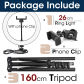 26cm and 160cmTripod